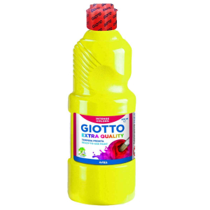 GIOTTO FLACON GOUACHE 500ML JAUNE PRIMAIRE