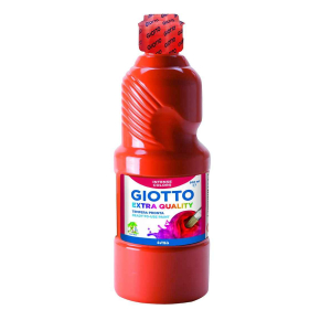 GIOTTO FLACON GOUACHE 500ML ROUGE VIF