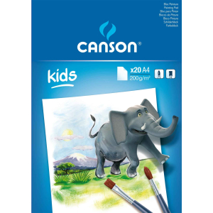 CANSON BLOC PEINTURE BLANC A4 200G 20F