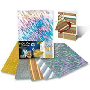 5F CARTON HOLOGRAPHIQUE 25X35CM 230G ASSORTIES