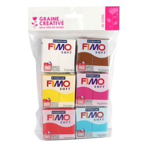 FIMO SOFT 10 PAINS 57G COLORIS GOURMANDISE ASSORTIS