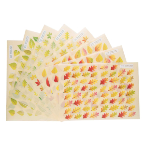 1438 GOMMETTES FEUILLES D'ARBRES
