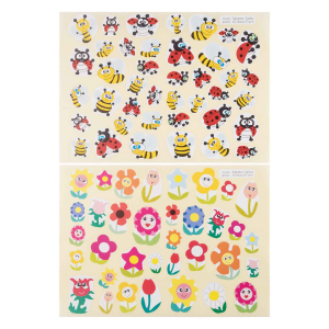 720 GOMMETTES FLEURS/ABEILLES/COCCINELLES