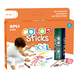 6 STICKS GOUACHE XXL 40 G ASSORTIS