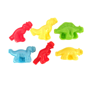 6 MOULES 3D FORMES DINOSAURES