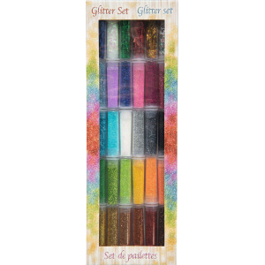 30 TUBES 3G POUDRE DE PAILLETTES GLITTER ASSORTIS