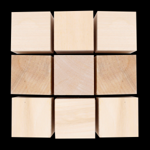 CUBES PUZZLE BOIS 9 PIÈCES